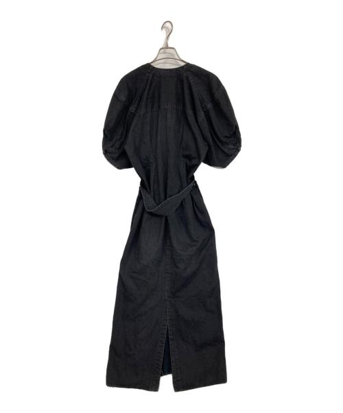 PHOTOCOPIEU（フォトコピュー）PHOTOCOPIEU (フォトコピュー) AGATHA デニムワンピース ブラック サイズ:36の古着・服飾アイテム