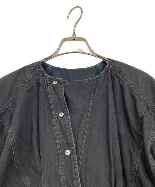 PHOTOCOPIEU（フォトコピュー）PHOTOCOPIEU (フォトコピュー) AGATHA デニムワンピース ブラック サイズ:36の古着・服飾アイテム