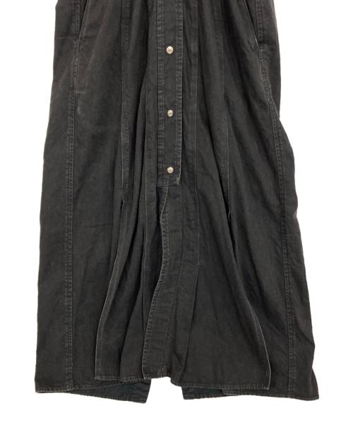 PHOTOCOPIEU（フォトコピュー）PHOTOCOPIEU (フォトコピュー) AGATHA デニムワンピース ブラック サイズ:36の古着・服飾アイテム