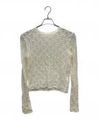 IENAイエナ）の古着「ペイズリー ストレッチレースプルオーバー」｜ホワイト