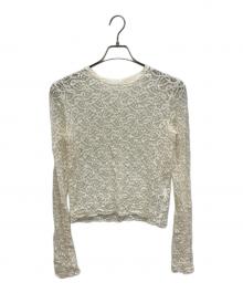 IENA（イエナ）の古着「ペイズリー ストレッチレースプルオーバー ブラウス」｜ホワイト