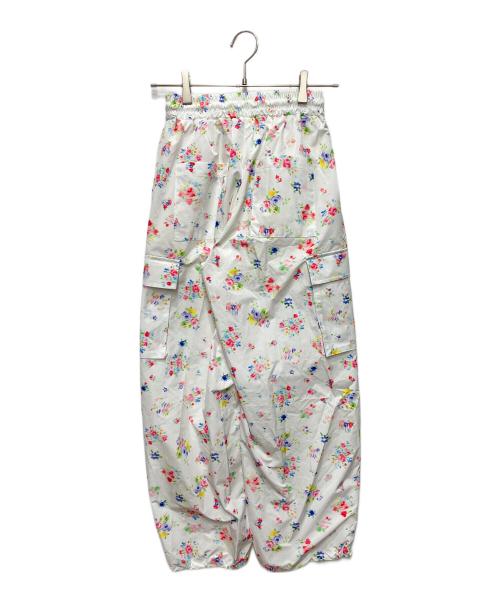 POPPY（ポピー）POPPY (ポピー) FLORAL WAVE CARGO PANTS ホワイト サイズ:Mの古着・服飾アイテム