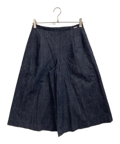 FOXEY NEWYORK（フォクシーニューヨーク）FOXEY NEWYORK (フォクシーニューヨーク) デニムワイドパンツ ブルー サイズ:38の古着・服飾アイテム