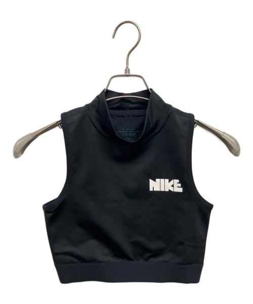 NIKE（ナイキ）NIKE (ナイキ) sacai (サカイ) クロップ トップ ブラック サイズ:Sの古着・服飾アイテム