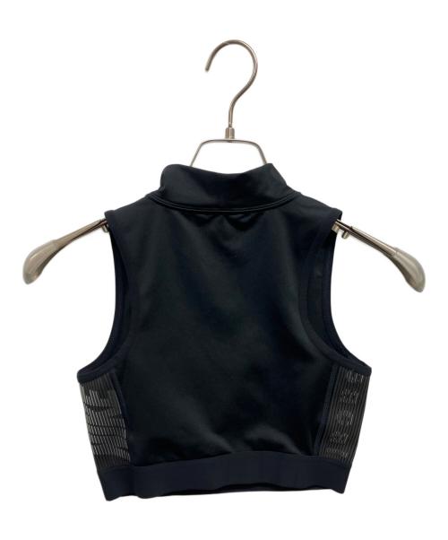 NIKE（ナイキ）NIKE (ナイキ) sacai (サカイ) クロップ トップ ブラック サイズ:Sの古着・服飾アイテム
