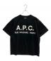 A.P.C.（アーペーセー）の古着「別注 ビッグロゴ オーバーサイズTシャツ」｜ブラック
