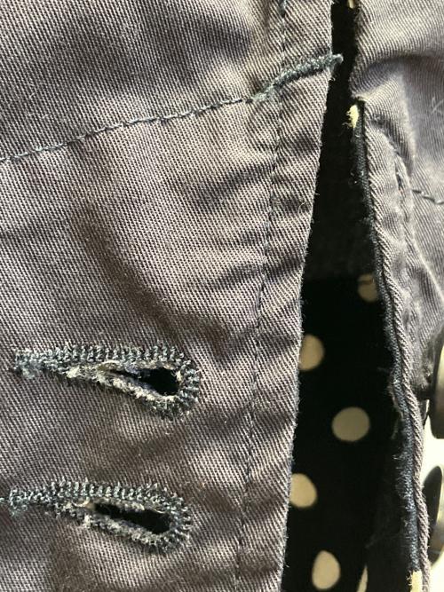 Engineered Garments（エンジニアド ガーメンツ）Engineered Garments (エンジニアド ガーメンツ) LOITER JACKET Big Polka Dot Broadcloth ネイビー サイズ:Sの古着・服飾アイテム