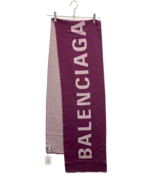 BALENCIAGA（バレンシアガ）BALENCIAGA (バレンシアガ) ロゴストール パープルの古着・服飾アイテム