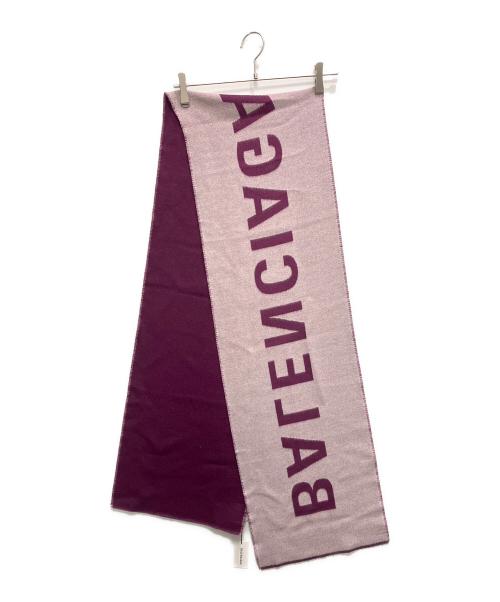 BALENCIAGA（バレンシアガ）BALENCIAGA (バレンシアガ) ロゴストール パープルの古着・服飾アイテム