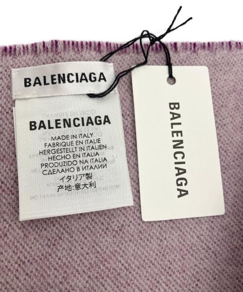 BALENCIAGA（バレンシアガ）BALENCIAGA (バレンシアガ) ロゴストール パープルの古着・服飾アイテム