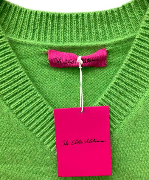 The Elder Statesman（エルダーステイツマン）The Elder Statesman (エルダーステイツマン) カシミヤニットベスト グリーン サイズ:XS 未使用品の古着・服飾アイテム