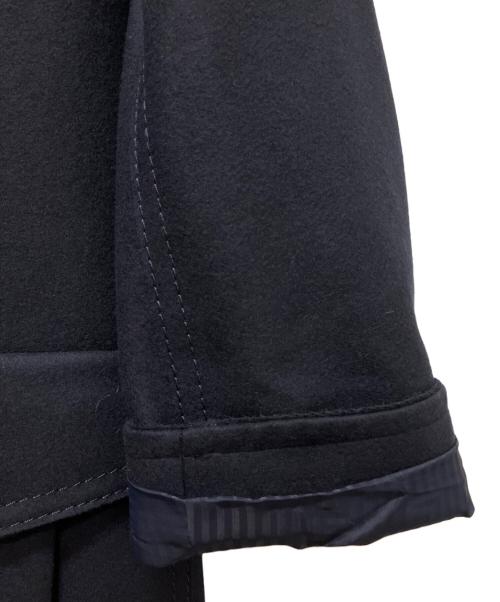 FENDI（フェンディ）FENDI (フェンディ) ミンクファー付サイドプリーツダブルコート　FF8570 ネイビー サイズ:40の古着・服飾アイテム