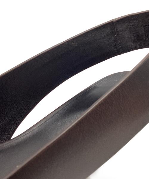 THE ROW（ザ ロウ）THE ROW (ザ ロウ) レザー スリングバック サンダル　SHARP SLINGBACK　 ブラウン サイズ:36 1/2の古着・服飾アイテム
