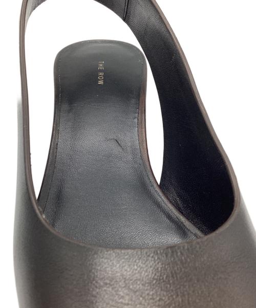 THE ROW（ザ ロウ）THE ROW (ザ ロウ) レザー スリングバック サンダル　SHARP SLINGBACK　 ブラウン サイズ:36 1/2の古着・服飾アイテム