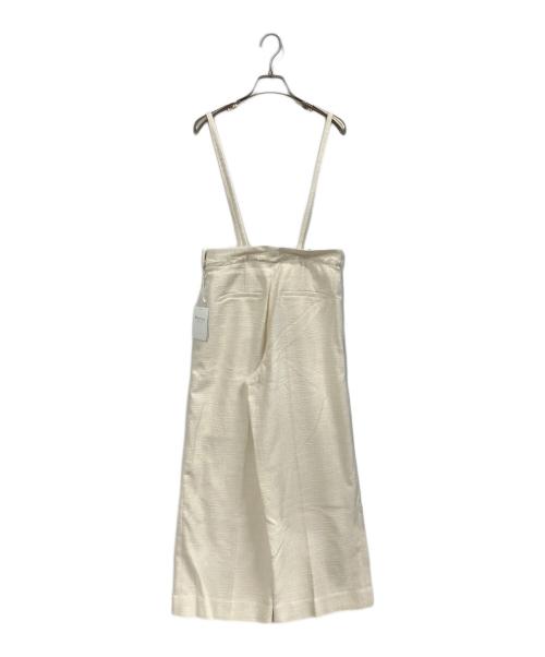 BALLSEY（ボールジィ）BALLSEY (ボールジィ) ライトスラブツイード サスペンダーワイドパンツ アイボリー サイズ:36の古着・服飾アイテム