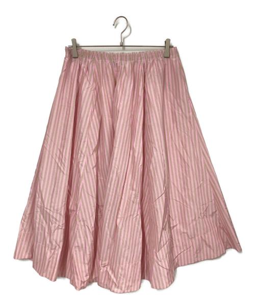 forte forte（フォルテ・フォルテ）forte forte (フォルテ・フォルテ) my skirt stripe ピンク サイズ:1の古着・服飾アイテム