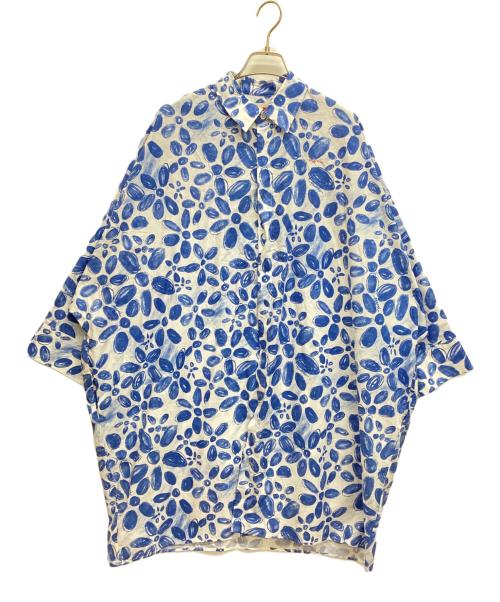 MARNI（マルニ）MARNI (マルニ) Bloomingプリント ポプリンコクーンドレス ホワイト サイズ:38の古着・服飾アイテム