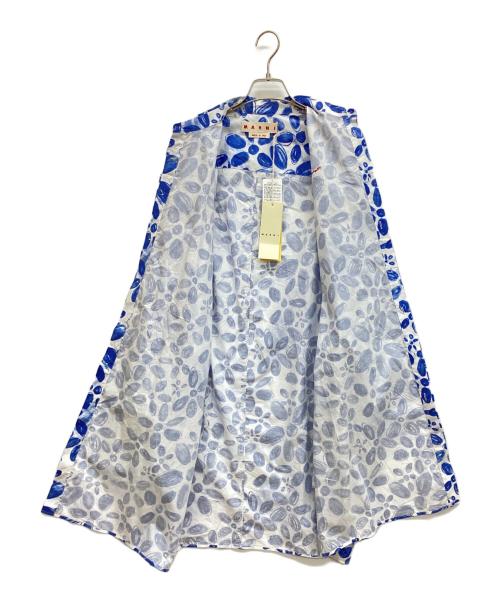 MARNI（マルニ）MARNI (マルニ) Bloomingプリント ポプリンコクーンドレス ホワイト サイズ:38の古着・服飾アイテム