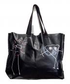 PLAN Cプランシー）の古着「ピリアンドビアンカラージトートバック」｜ブラック