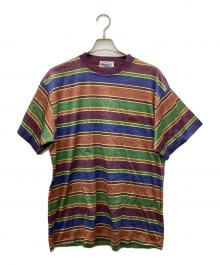 missoni sports（ミッソーニスポーツ）の古着「ボーダーTシャツ」｜パープル