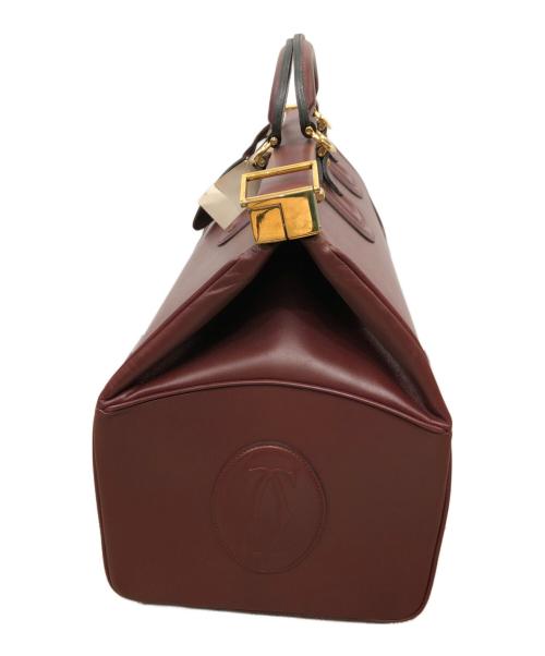 Cartier（カルティエ）Cartier (カルティエ) MUST LINE DOCTER BAG／マストライン ドクターバッグ ボルドーの古着・服飾アイテム