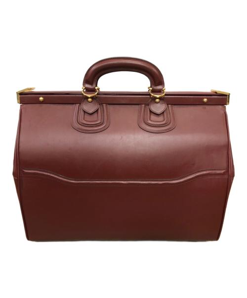 Cartier（カルティエ）Cartier (カルティエ) MUST LINE DOCTER BAG／マストライン ドクターバッグ ボルドーの古着・服飾アイテム
