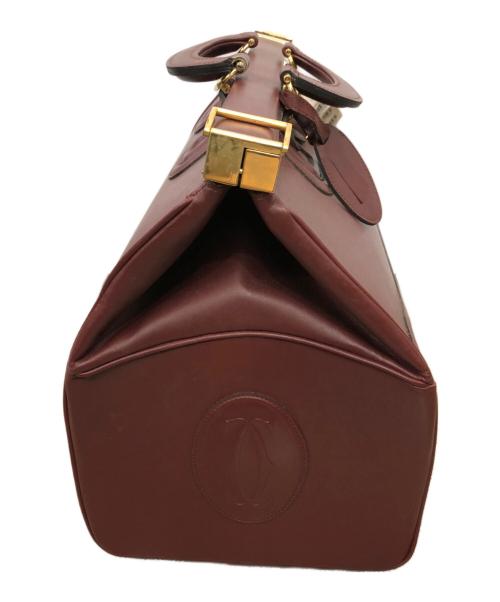 Cartier（カルティエ）Cartier (カルティエ) MUST LINE DOCTER BAG／マストライン ドクターバッグ ボルドーの古着・服飾アイテム