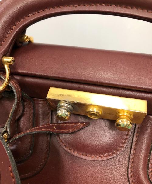 Cartier（カルティエ）Cartier (カルティエ) MUST LINE DOCTER BAG／マストライン ドクターバッグ ボルドーの古着・服飾アイテム