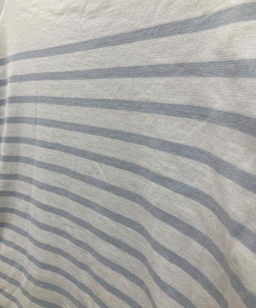 OUTIL（ウティ）OUTIL (ウティ) バスクシャツ ボーダーロングスリーブカットソー　Tシャツ ライトブルーの古着・服飾アイテム
