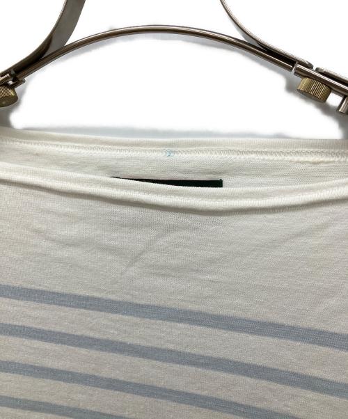 OUTIL（ウティ）OUTIL (ウティ) バスクシャツ ボーダーロングスリーブカットソー　Tシャツ ライトブルーの古着・服飾アイテム