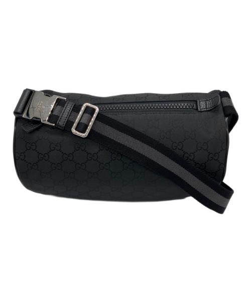 GUCCI（グッチ）GUCCI (グッチ) GGナイロン 2WAYバッグ　ボディバッグ ブラックの古着・服飾アイテム