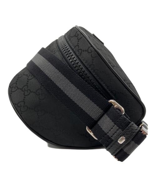 GUCCI（グッチ）GUCCI (グッチ) GGナイロン 2WAYバッグ　ボディバッグ ブラックの古着・服飾アイテム