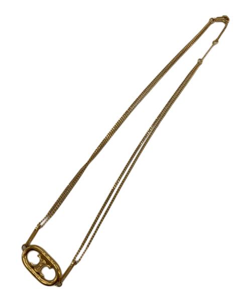 CELINE（セリーヌ）CELINE (セリーヌ) トリオンフネックレス ゴールドの古着・服飾アイテム