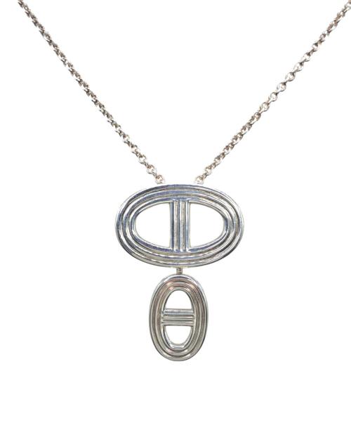 HERMES（エルメス）HERMES (エルメス) シェーヌダンクル24ネックレス シルバーの古着・服飾アイテム