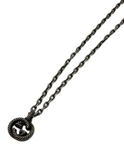 GUCCI（グッチ）GUCCI (グッチ) インターロッキングGネックレス アンティークシルバーの古着・服飾アイテム
