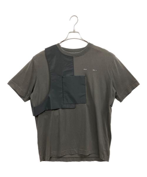 HELIOT EMIL（ヘリオットエミル）HELIOT EMIL (ヘリオットエミル) ドッキングTシャツ グレー サイズ:Lの古着・服飾アイテム