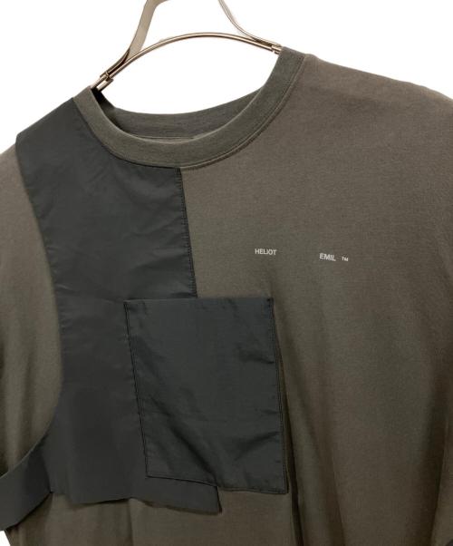 HELIOT EMIL（ヘリオットエミル）HELIOT EMIL (ヘリオットエミル) ドッキングTシャツ グレー サイズ:Lの古着・服飾アイテム