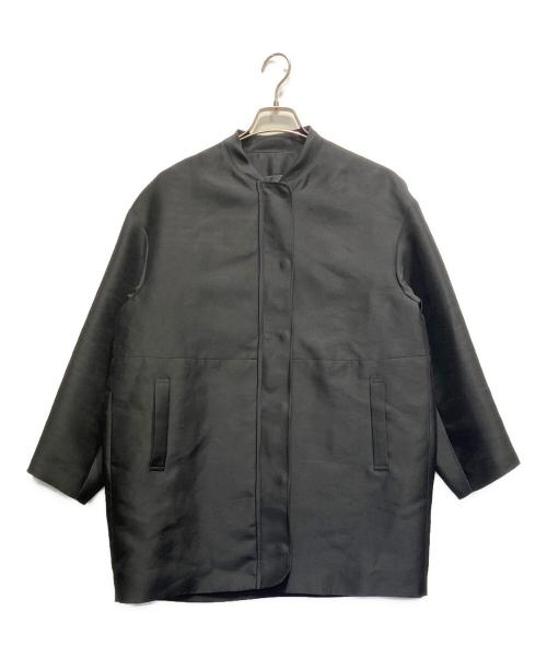 comme ca（コムサ）comme ca (コムサ) シルエット平二重 ブルゾンコート ブラック サイズ:9の古着・服飾アイテム