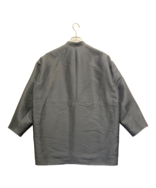comme ca（コムサ）comme ca (コムサ) シルエット平二重 ブルゾンコート ブラック サイズ:9の古着・服飾アイテム