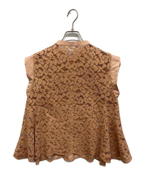 ANAYI（アナイ）ANAYI (アナイ) レオパードレースクロップドブラウス オレンジ サイズ:38 未使用品の古着・服飾アイテム