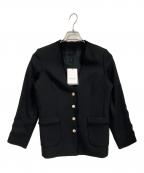 ANAYIアナイ）の古着「ライトスラブノーカラージャケット」｜ブラック