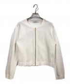 ANAYIアナイ）の古着「カノコメッシュブルゾン」｜ホワイト