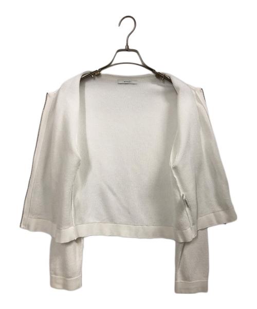 ANAYI（アナイ）ANAYI (アナイ) カノコメッシュブルゾン ホワイト サイズ:38の古着・服飾アイテム