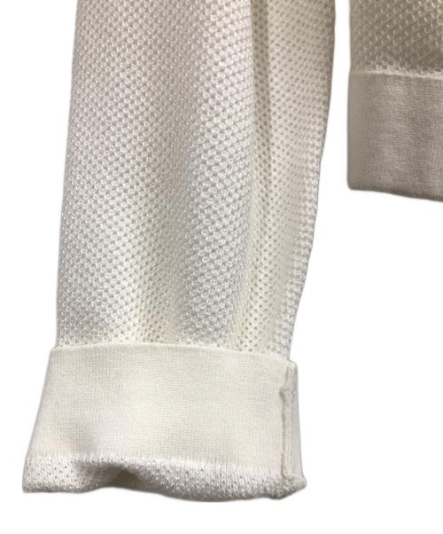 ANAYI（アナイ）ANAYI (アナイ) カノコメッシュブルゾン ホワイト サイズ:38の古着・服飾アイテム