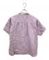 快晴堂 (カイセイドウ) スプリングリネン Girl'sスタンドシャツ パープル サイズ:2：6000円