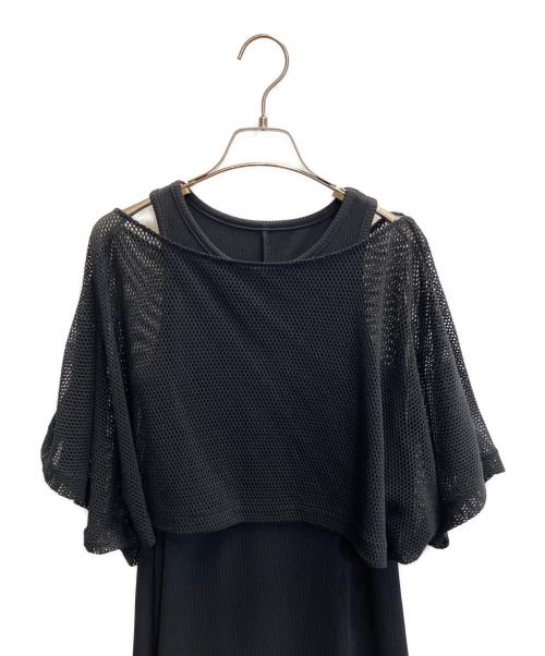 Diagram（ダイアグラム）Diagram (ダイアグラム) メッシュレイヤードワンピース ブラック サイズ:36の古着・服飾アイテム