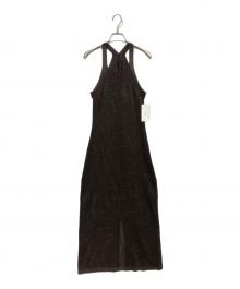 anuke（アンヌーク）の古着「Strawyarn Knit Onepiece」｜ブラウン