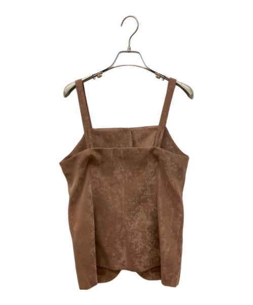 GRACE CONTINENTAL（（グレースコンチネンタル）GRACE CONTINENTAL (（グレースコンチネンタル) クラッシュサテンキャミトップ ブラウン サイズ:36の古着・服飾アイテム