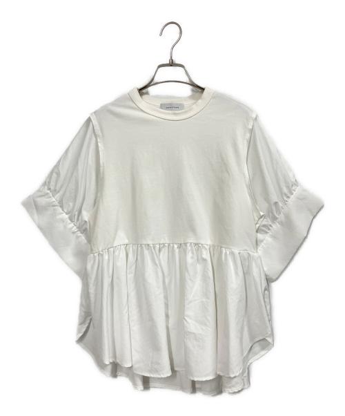 Adam et Rope（アダム エ ロペ）Adam et Rope (アダム エ ロペ) バウンスカフスプルオーバー ホワイト サイズ:FREEの古着・服飾アイテム