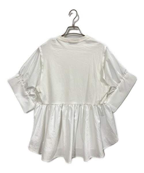 Adam et Rope（アダム エ ロペ）Adam et Rope (アダム エ ロペ) バウンスカフスプルオーバー ホワイト サイズ:FREEの古着・服飾アイテム